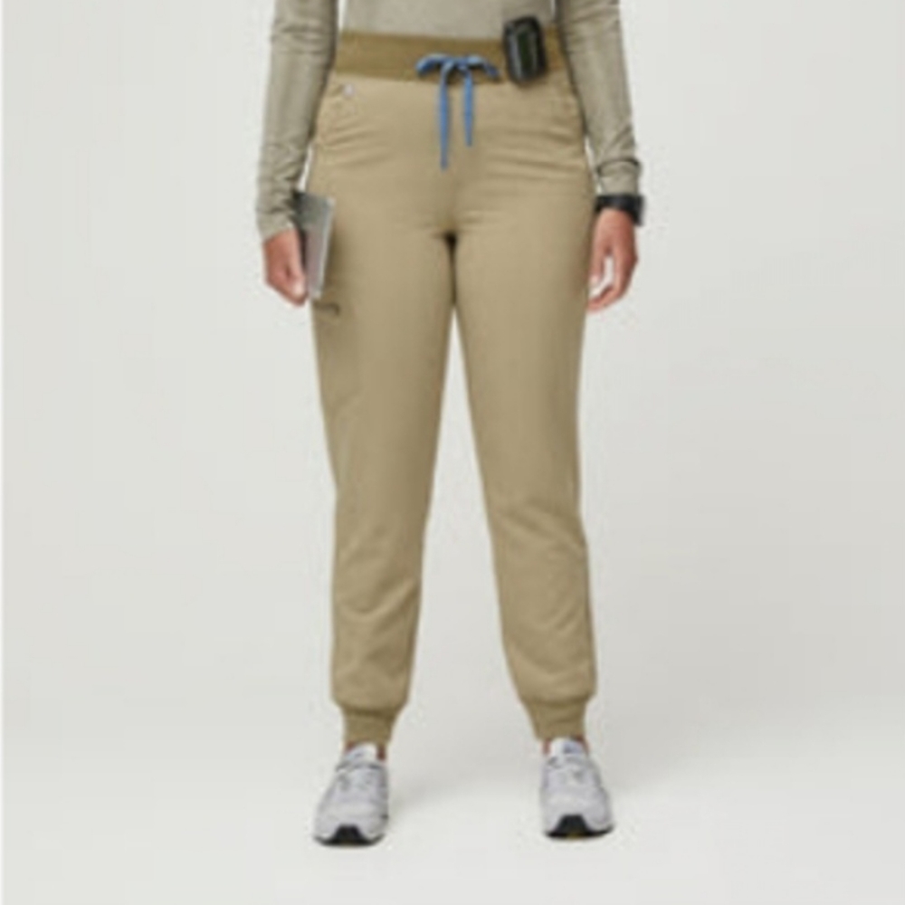 Figs Zamora High waisted jogger style scrub bottems in limited edition color